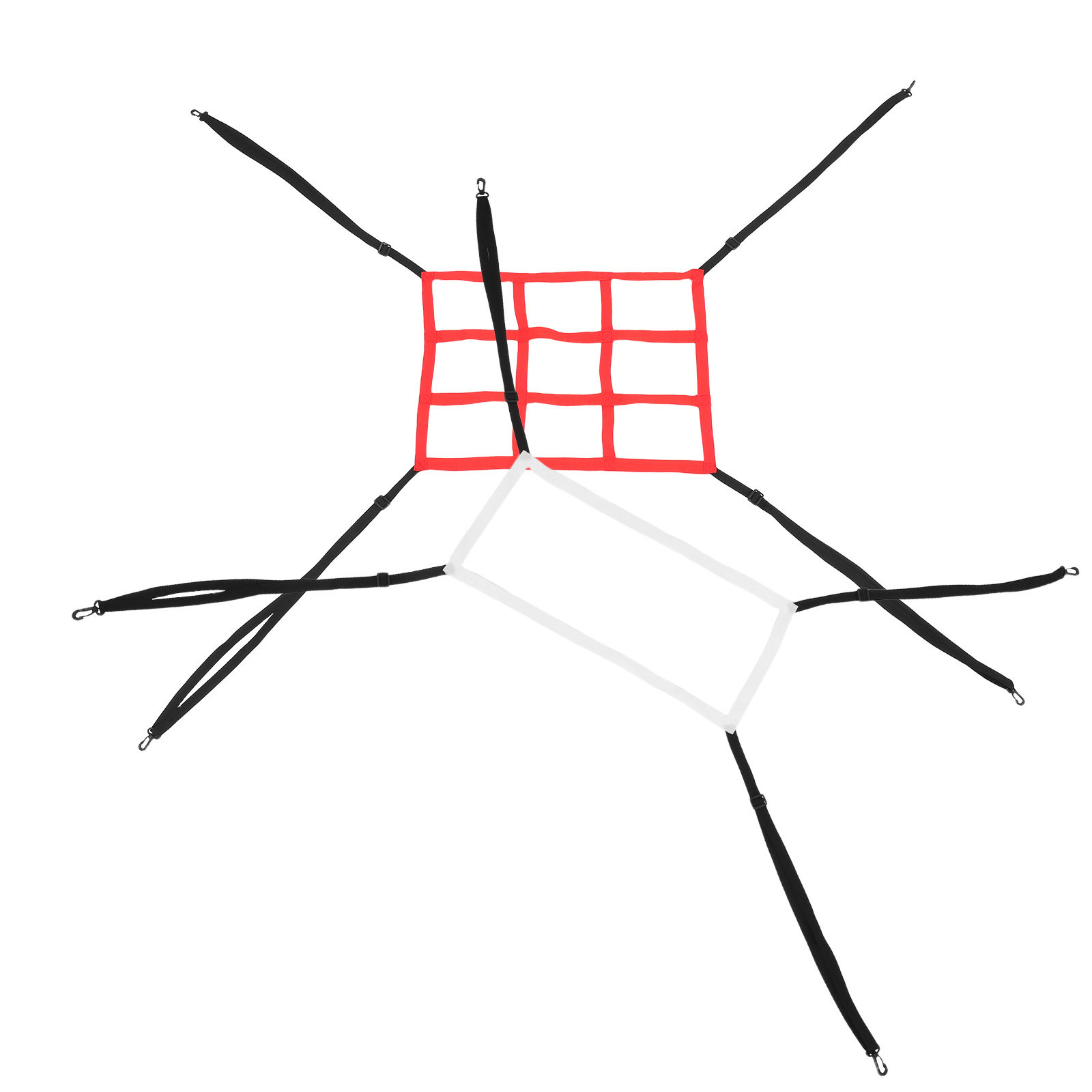Practice Net Hitting - 2-delige honkbal trainingsnet, verstelbare rebounder, pitchback,