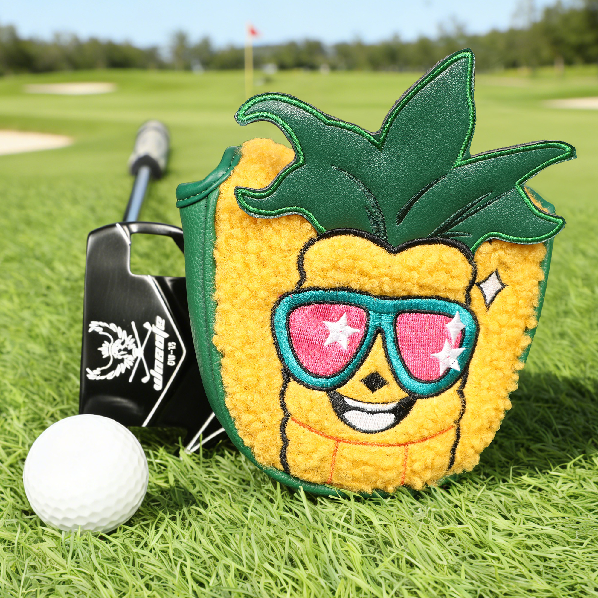 Putter Mallet Blade - 1pc Golf Putter Headcover Duurzaam PU-leer,