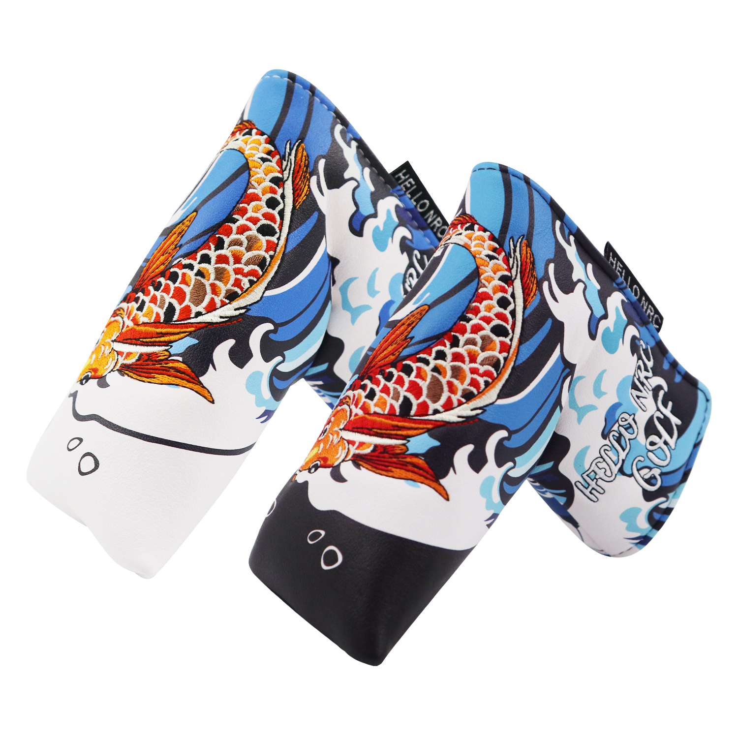 Putter Mallet Blade - 'Fish' Patroon Blade Putter Head Cover,