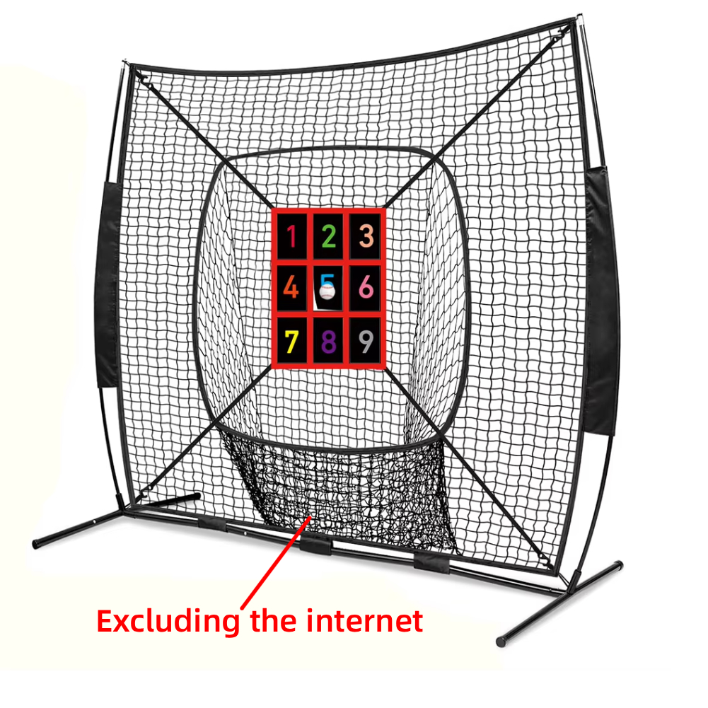 Practice Net Hitting - 9-delige genummerde slagzone trainer (zonder net)
