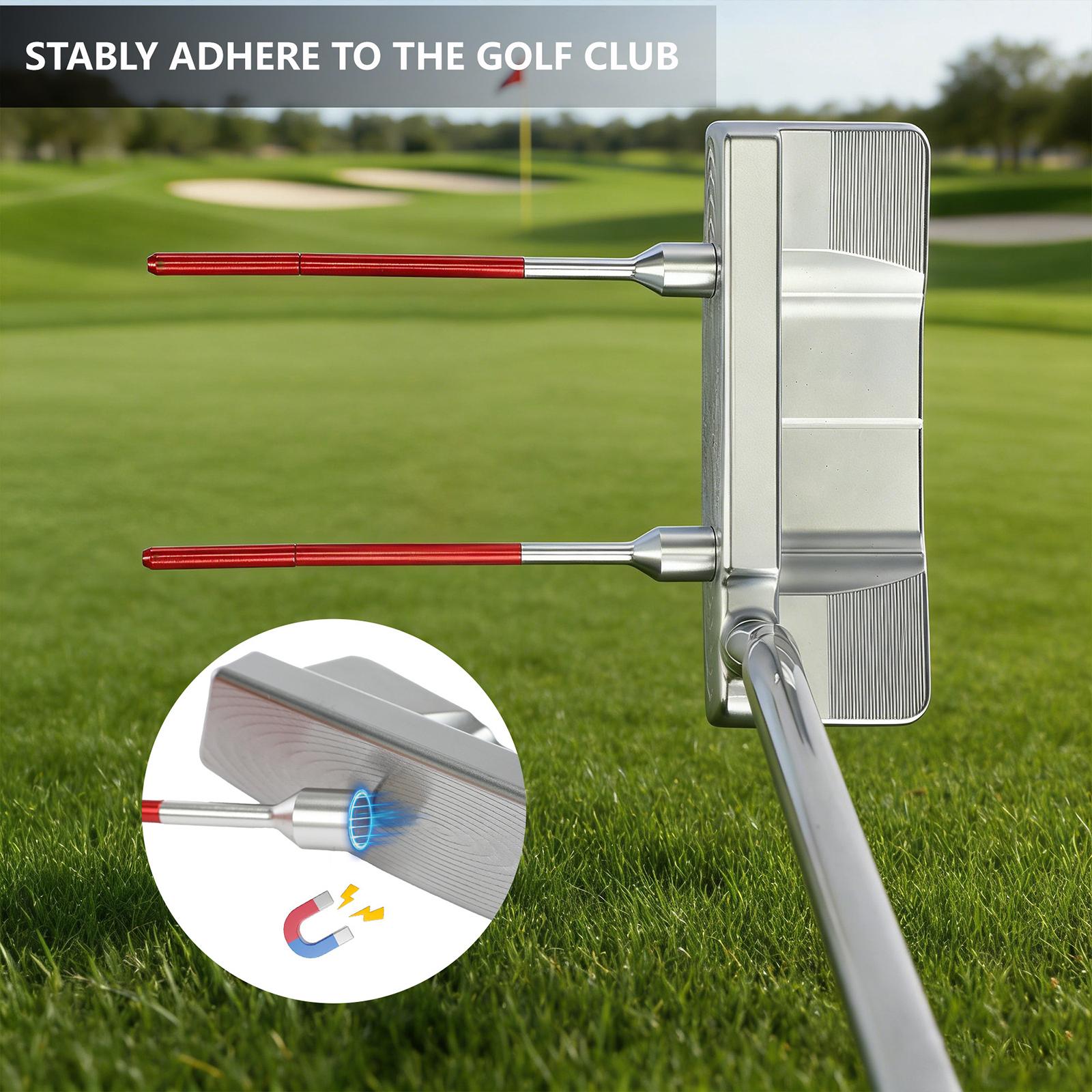 Alignment Stick Set - Afneembare golfuitlijningsstokset Compacte, stevige trainingshulp Golfaccessoire
