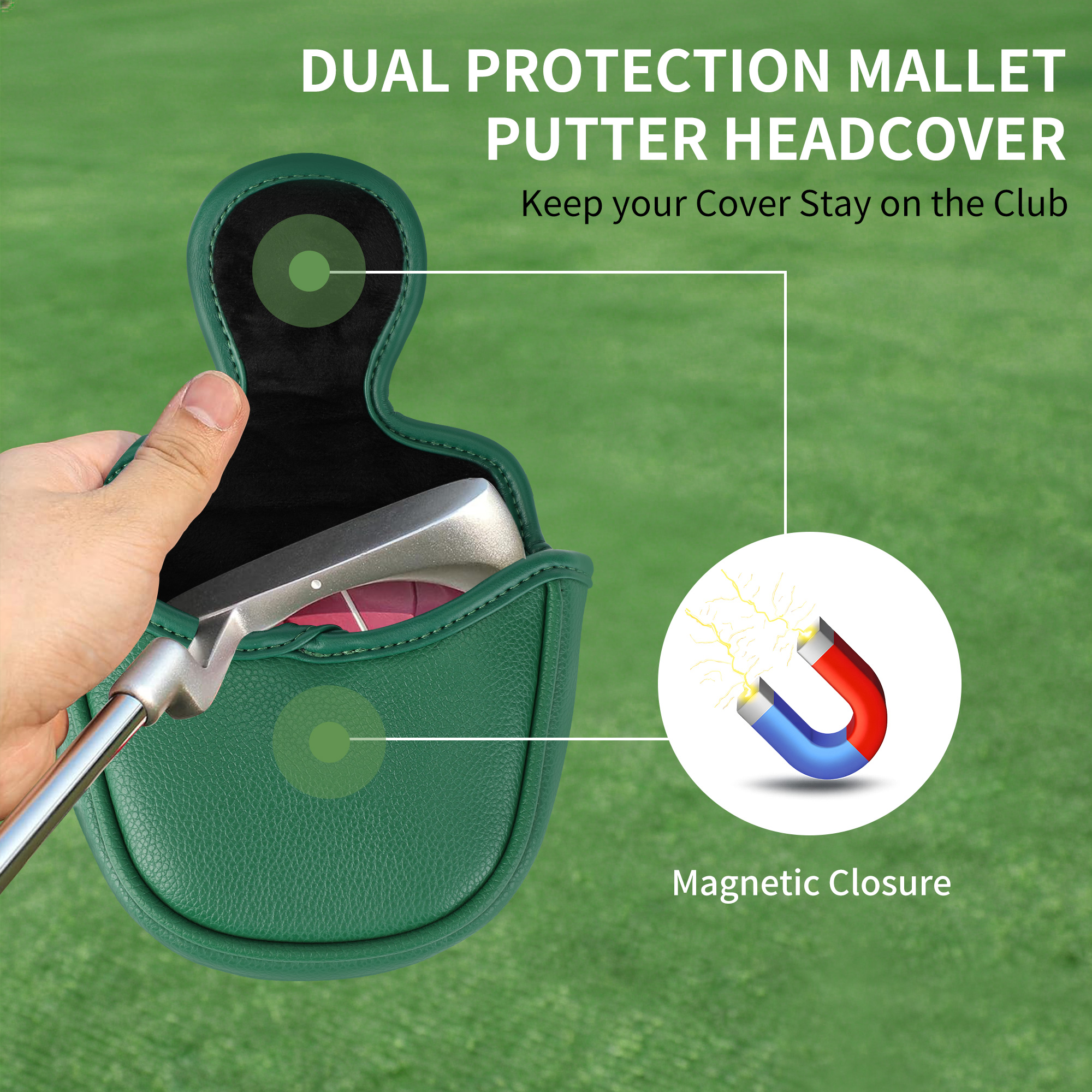 1pc Golf Putter Headcover Duur - Putter Mallet Blade recensie en prijs