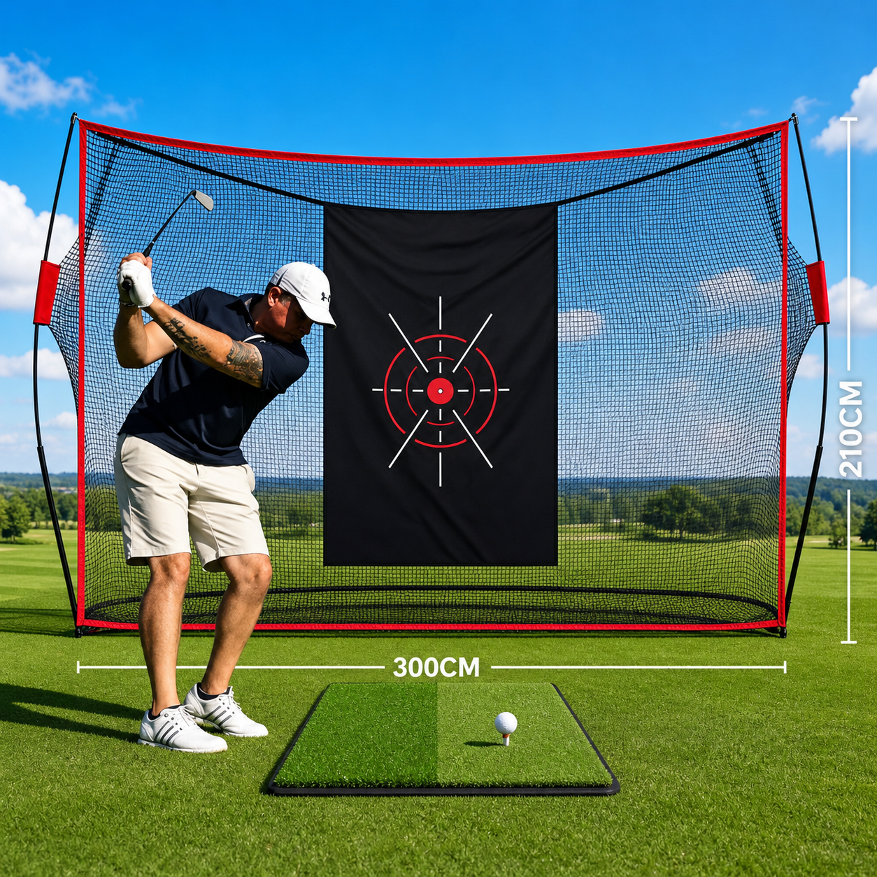10x7ft Golf Slagnet met Dubbel - Practice Net Hitting recensie en prijs