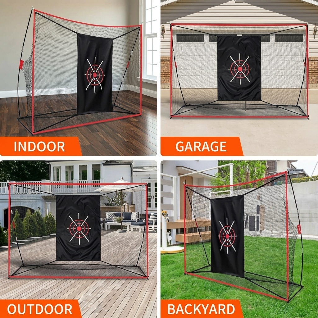 10x7ft Golf Slagnet met Dubbel - Practice Net Hitting recensie en prijs