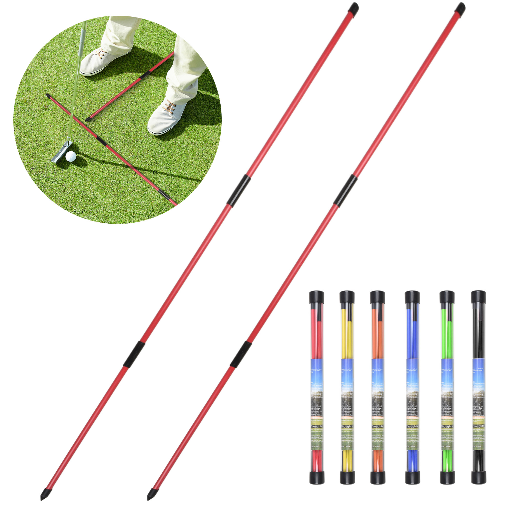 Golf Alignment Sticks 2 Sets 4 - Alignment Stick Set recensie en prijs