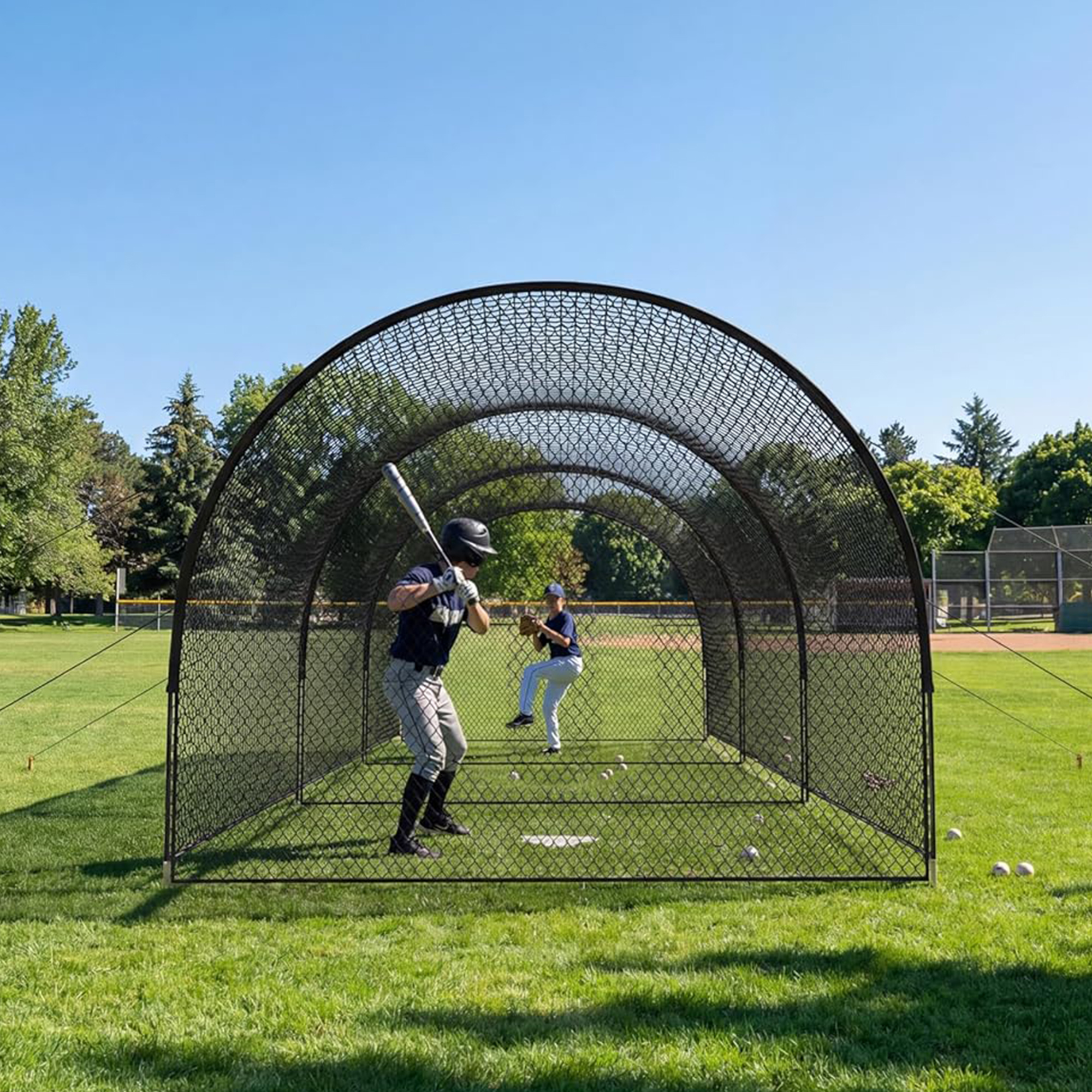 33FT/22FT Honkbal Slagkooi Met - Practice Net Hitting recensie en prijs