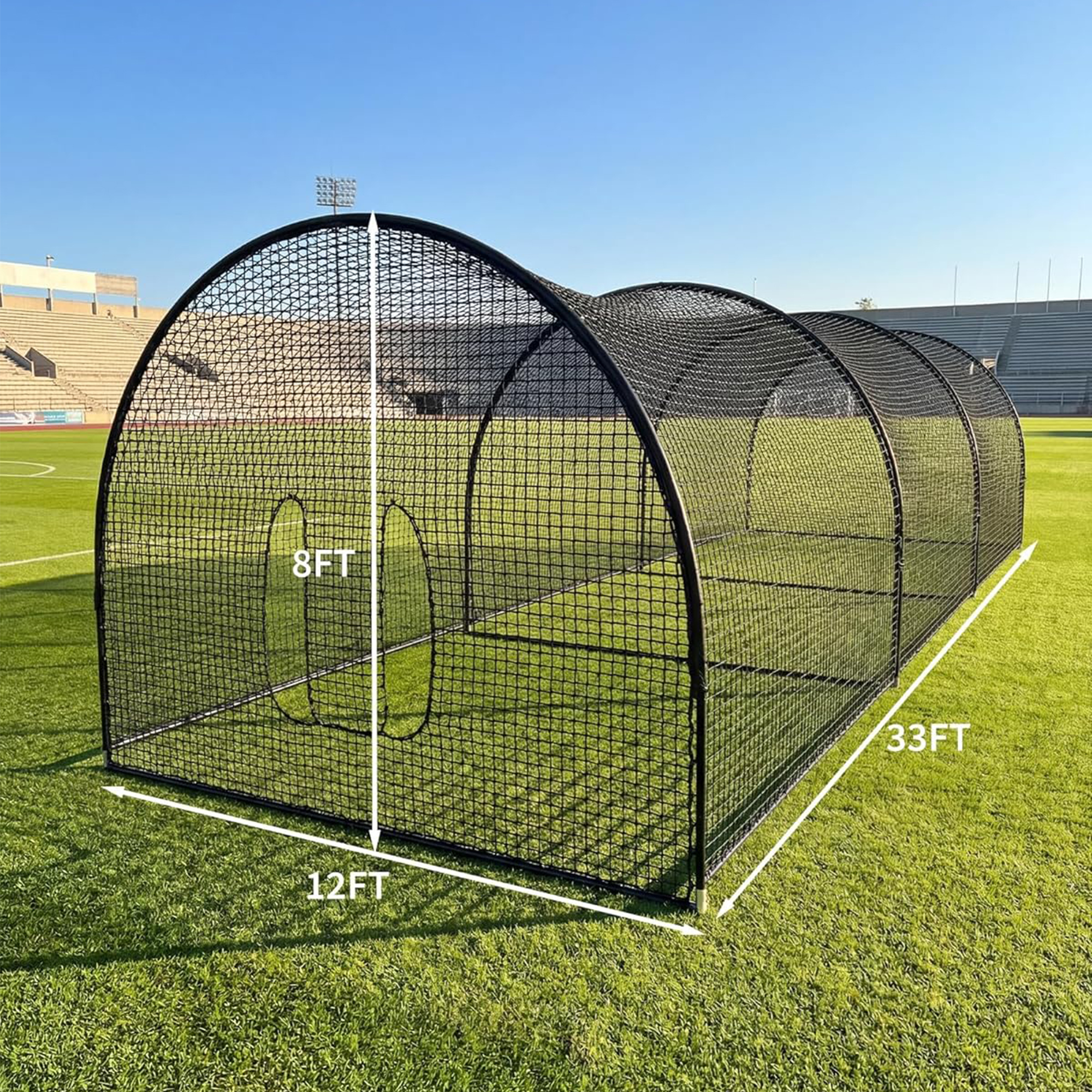 33FT/22FT Honkbal Slagkooi Met - Practice Net Hitting recensie en prijs